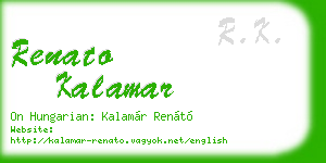 renato kalamar business card