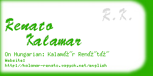 renato kalamar business card